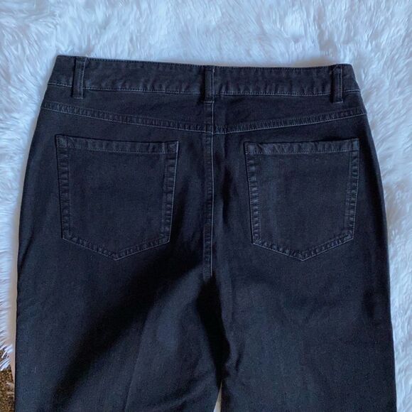 Isaac Mizrahi Live Jeans NEW Size 8 Black - Picture 4 of 7